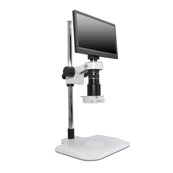 Macro Digital Inspection System With Compact LED Light On Lab Stand